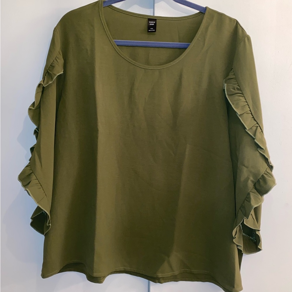 Shein Ruffle Sleeve Top